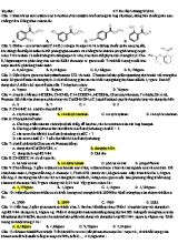 Đề kiểm tra Chương 1 môn Hóa học Lớp 12 năm 2016